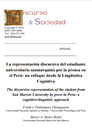 La representación discursiva del estudiante universitario sanmarquino por la prensa en el Perú:enfoque Lingüística Cognitiva