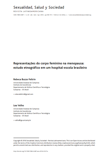 Representações do Corpo Feminino na Menopausa: Estudo Etnográfico em um Hospital-Escola Brasileiro