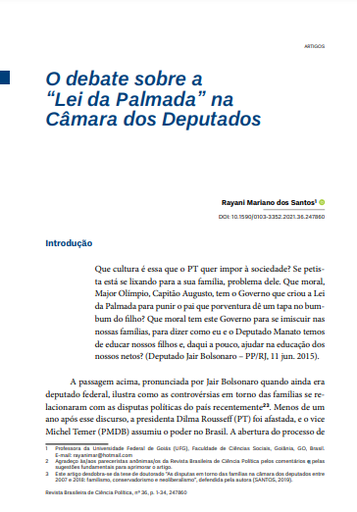 O debate sobre a “Lei da Palmada” na Câmara dos Deputados