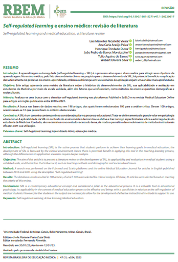 Self-regulated learning e ensino médico: revisão de literatura