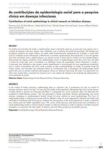 As contribuições da epidemiologia social para a pesquisa clínica em doenças infecciosas