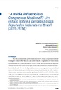 A mídia influencia o Congresso Nacional? Um estudo sobre a percepção dos deputados federais no Brasil (2011-2014)