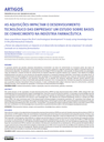 DOES ACQUISITIONS IMPACT THE FIRM’S TECHNOLOGICAL DEVELOPMENT? A STUDY USING KNOWLEDGE BASE IN THE PHARMACEUTICAL INDUSTRY