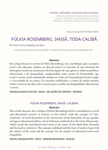 FÚLVIA ROSEMBERG, IANSÃ, TODA CALIBÃ