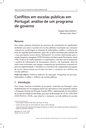 Conflitos em escolas públicas em Portugal: análise de um programa de governo