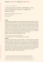 STEM EDUCATION AND GENDER: A CONTRIBUTION TO DISCUSSIONS IN BRAZIL