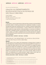 CRIAÇÃO DO DEPARTAMENTO DE EDUCAÇÃO FÍSICA DO ESTADO DE SÃO PAULO (1925-1932)