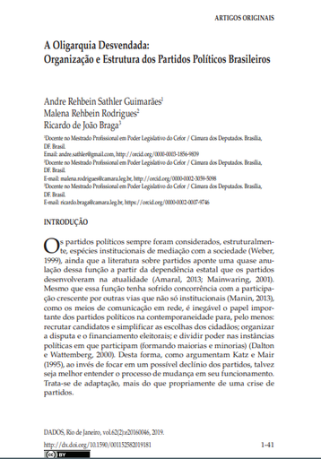 A Oligarquia Desvendada: Organização e Estrutura dos Partidos Políticos Brasileiros