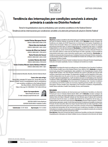 Trend in hospitalizations due to ambulatory care-sensitive conditions in the Federal District