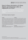 Entre la firma electrónica y la firma digital: aproximaciones sobre su regulación en el Perú