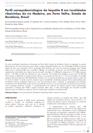 Perfil soroepidemiológico da hepatite B em localidades ribeirinhas do rio Madeira, em Porto Velho, Estado de Rondônia, Brasil