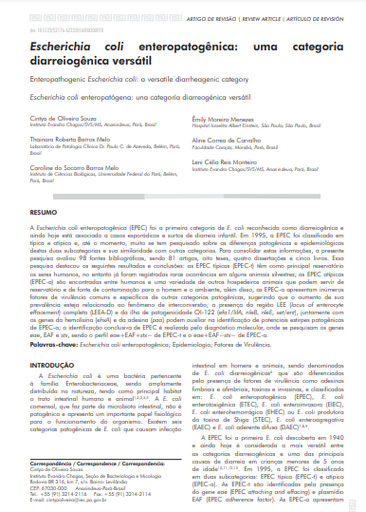 Escherichia coli enteropatogênica: uma categoria diarreiogênica versátil