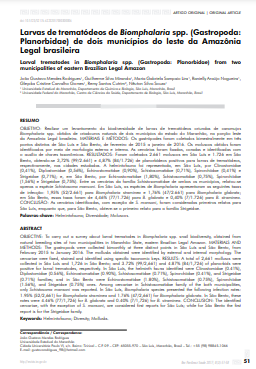 Larvas de trematódeos de Biomphalaria spp. (Gastropoda: Planorbidae) de dois municípios do leste da Amazônia Legal brasileira