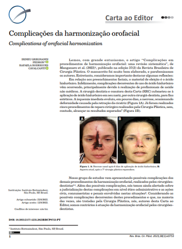 Complicações da harmonização orofacial