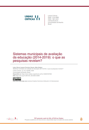 Sistemas municipais de avaliação da educação (2014-2019): o que as pesquisas revelam?