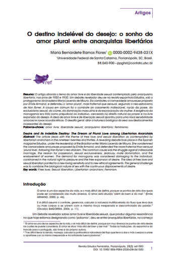O destino indelével do desejo: o sonho do amor plural entre anarquistas libertários