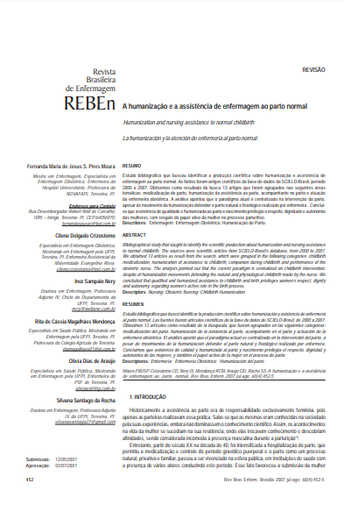 A humanização e a assistência de enfermagem ao parto normal