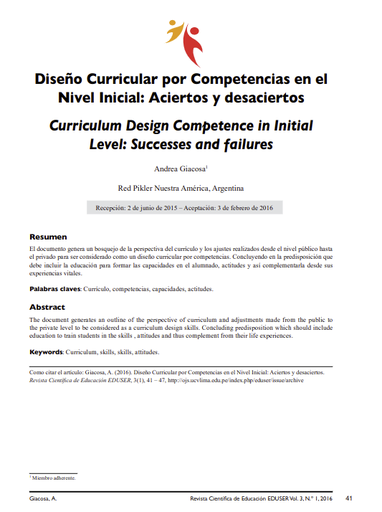 Diseño curricular por competencias en el nivel inicial: aciertos y desaciertos