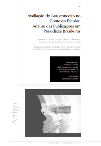 Avaliação do autoconceito no contexto escolar: análise das publicações em periódicos brasileiros