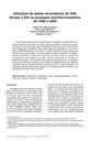 Utilização de dados secundários do SIM, Sinasc e SIH na produção científica brasileira de 1990 a 2006