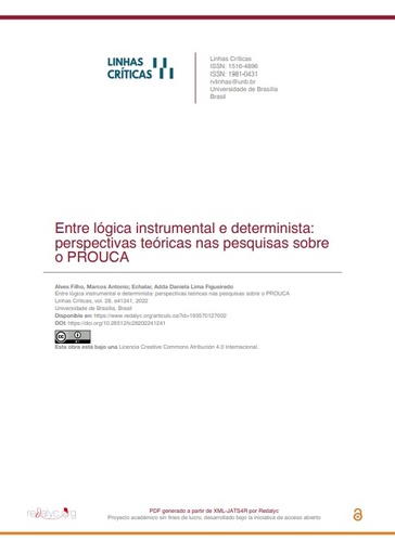 Entre lógica instrumental e determinista: perspectivas teóricas nas pesquisas sobre o PROUCA