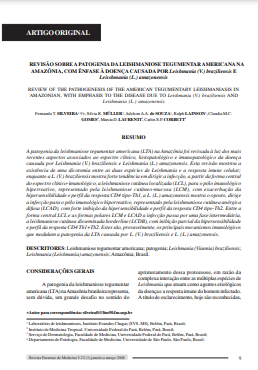 Revisão sobre a Patogenia da Leishmaniose Tegumentar Americana na Amazônia, com ênfase à doença causada por Leishmania (V.) braziliensis e Leishmania (L.) amazonensis