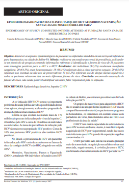 Epidemiologia de pacientes co-infectados HIV/HCV