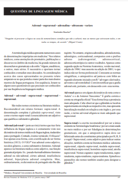 Adrenal - suprarenal - adrenalina - ultrassom - varizes