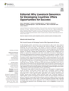 Editorial: Why livestock genomics for developing countries offers opportunities for success.