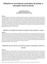 Relações de convivência e princípios de justiça: a educação moral na escola