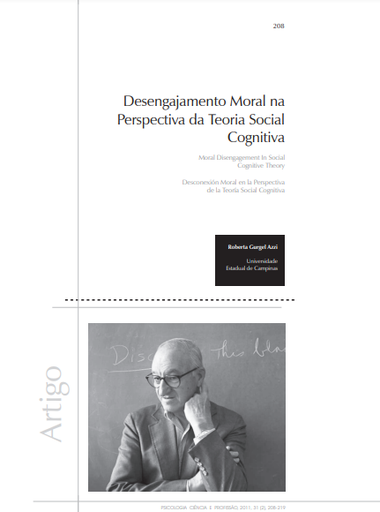 Desengajamento moral na perspectiva da teoria social cognitiva