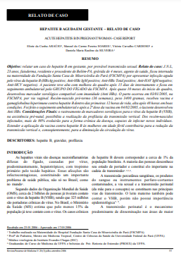 Hepatite B aguda em gestante - relato de caso