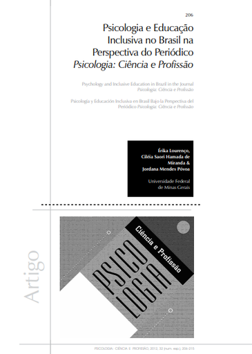 Psicologia e educação inclusiva no Brasil na perspectiva do periódico Psicologia: Ciência e Profissão