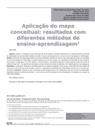 Aplicação do mapa conceitual: resultados com diferentes métodos de ensino-aprendizagem