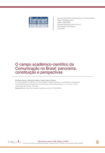 O campo acadêmico-científico da Comunicação no Brasil: panorama, constituição e perspectivas