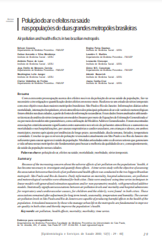 Poluição do ar e efeitos na saúde nas populações de duas grandes metrópoles brasileiras
