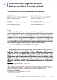 Custo das internações hospitalares entre idosos brasileiros no âmbito do Sistema Único de Saúde