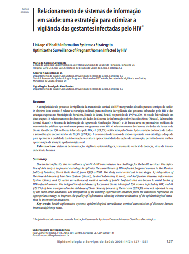 Relacionamento de sistemas de informação em saúde: uma estratégia para otimizar a vigilância das gestantes infectadas pelo HIV
