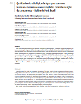 Qualidade microbiológica da água para consumo humano em duas áreas contempladas com intervenções de saneamento - Belém do Pará, Brasil