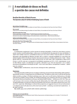 A mortalidade de idosos no Brasil: a questão das causas mal definidas