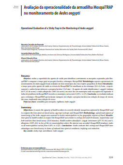 Avaliação da operacionalidade da armadilha MosquiTRAP no monitoramento de Aedes aegypti