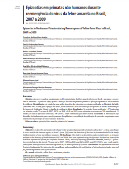 Epizootias em primatas não humanos durante reemergência do vírus da febre amarela no Brasil, 2007 a 2009