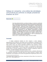 Diálogo em campanha: uma análise das estratégias comunicativas de confronto na eleição presidencial brasileira de 2014