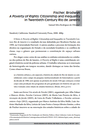 Fischer, Brodwyn A Poverty of Rights: Citizenship and Inequality in Twentieth-Century Rio de Janeiro