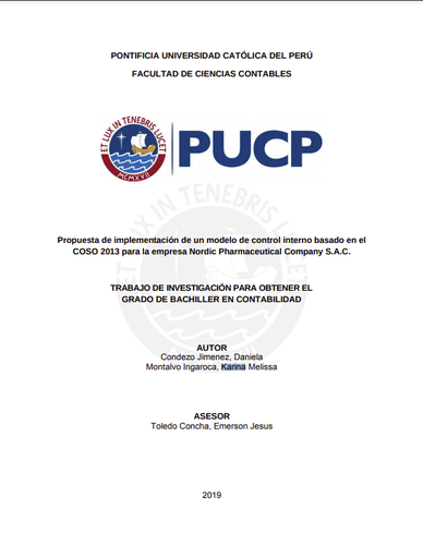 Propuesta de implementación de un modelo de control interno basado en el COSO 2013