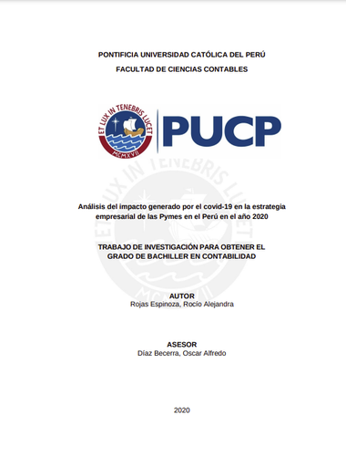 Análisis del impacto generado por el covid-19 en la estrategia empresarial de las Pymes en el Perú en el año 2020