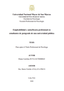 Empleabilidad y autoeficacia profesional en estudiantes de postgrado de una universidad pública