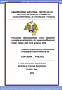 Funciones desempeñadas como asistente contable en el Instituto de Desarrollo Regional César Vallejo abril 2016 a marzo 2019