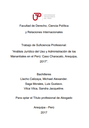 Análisis jurídico del uso y administración de los manantiales en el Perú -caso Characato -Arequipa 2017