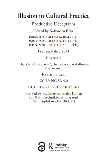 Chapter 5 &quot;The Vanishing Lady&quot;, the railway, and illusions of movement